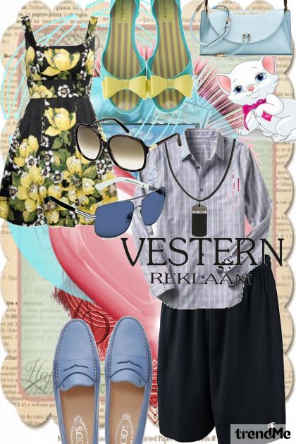 vestern- Modekombination