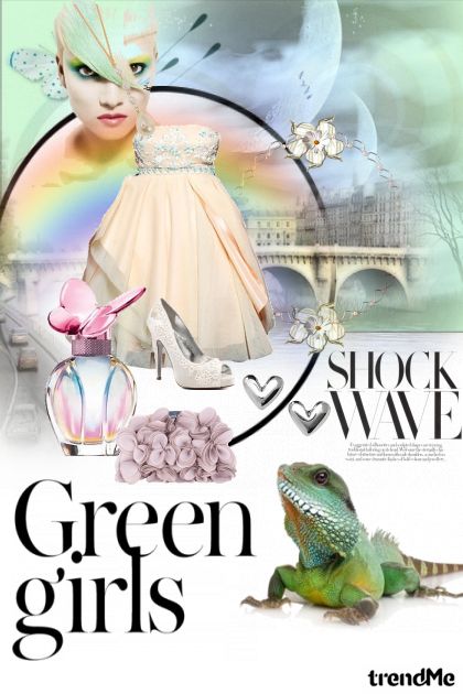 green shock- Fashion set