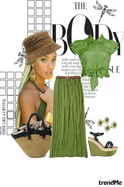 green body- Combinazione di moda