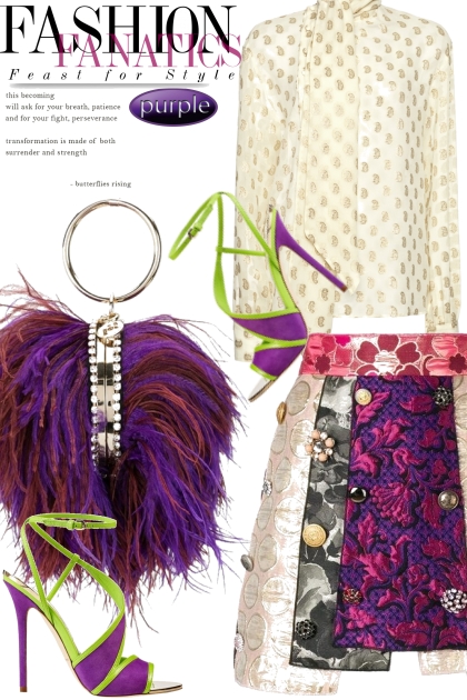 Purple notes- Fashion set
