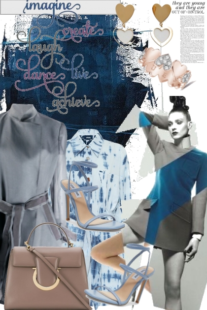 Shades of blue- Fashion set