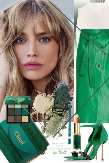 Emerald green- combinação de moda