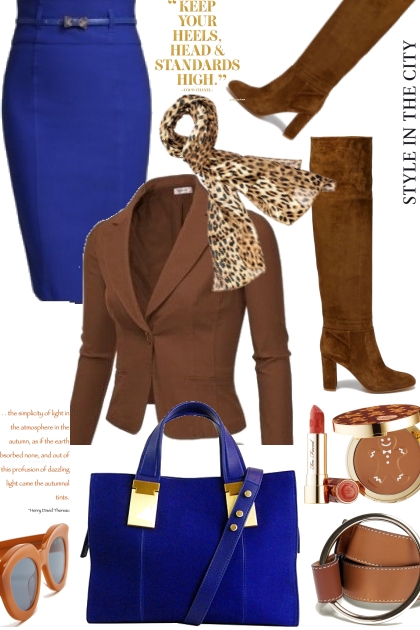 BB blue&brown- Combinaciónde moda