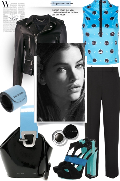 Blue/Black- Модное сочетание