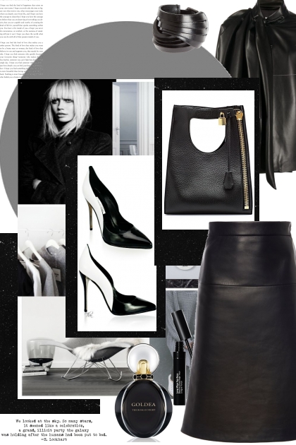 Black/Gray/White look- combinação de moda