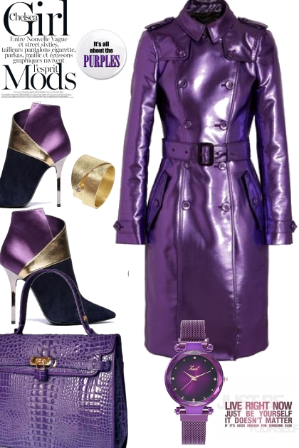 About purple- Combinaciónde moda
