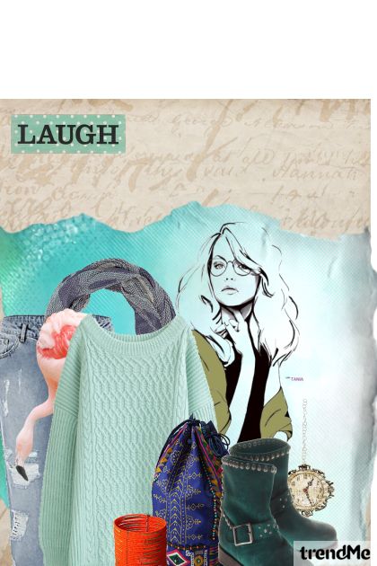 Laugh- combinação de moda
