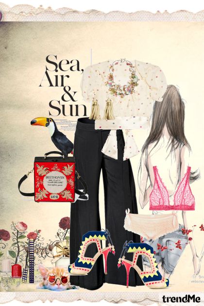 Sea Air Sun Dot- Fashion set