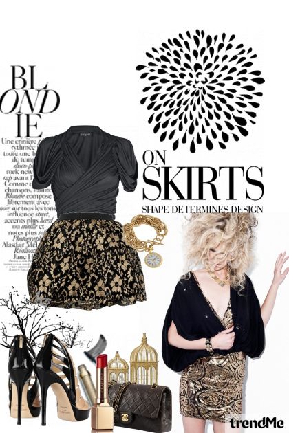 blondie in skirt- Combinaciónde moda