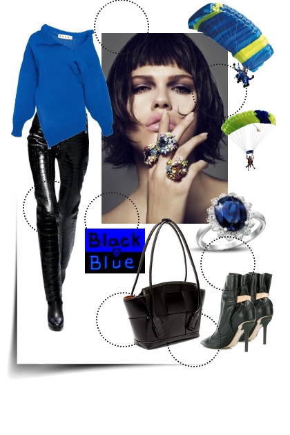 Black & Blue- Combinazione di moda