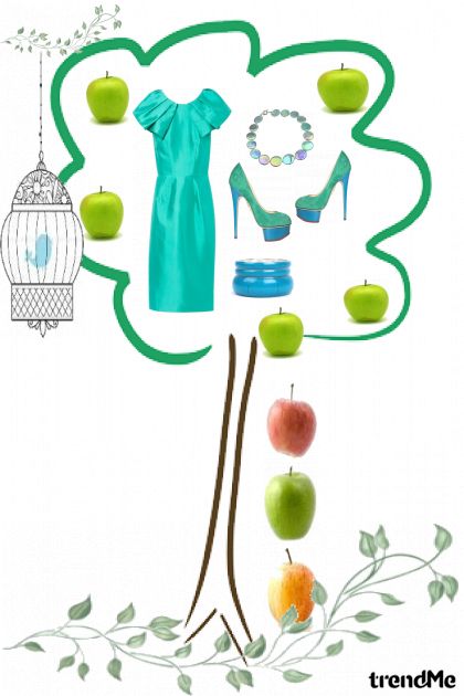 Jabučica zelena, ptičica malena, ogrlica šarena  - combinação de moda