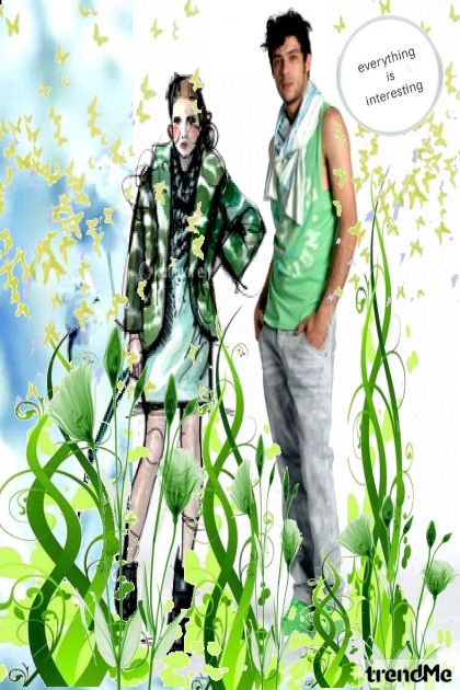 Okruženi zelenilom :-))- Modna kombinacija