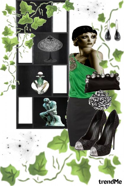 Crno-zelena varijanta- Combinazione di moda