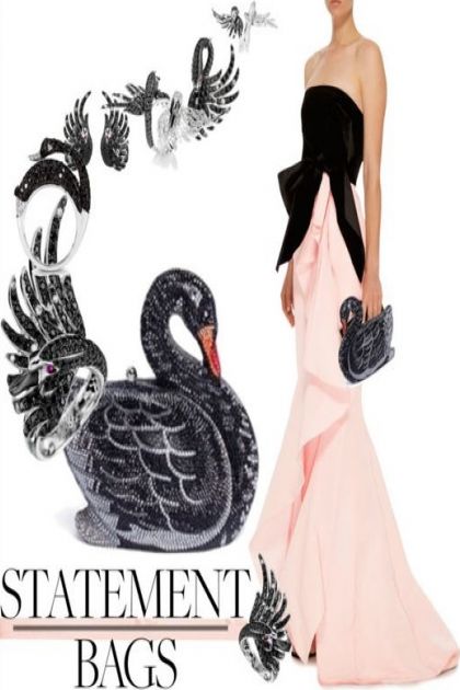 Take Flight: Black Swan Statement Bag - 搭配