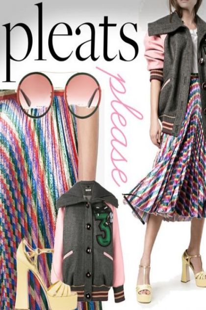 Gucci: Give Me Pleats, Please!- Fashion set