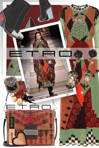 Etro Printed Silk Dress- Fashion set