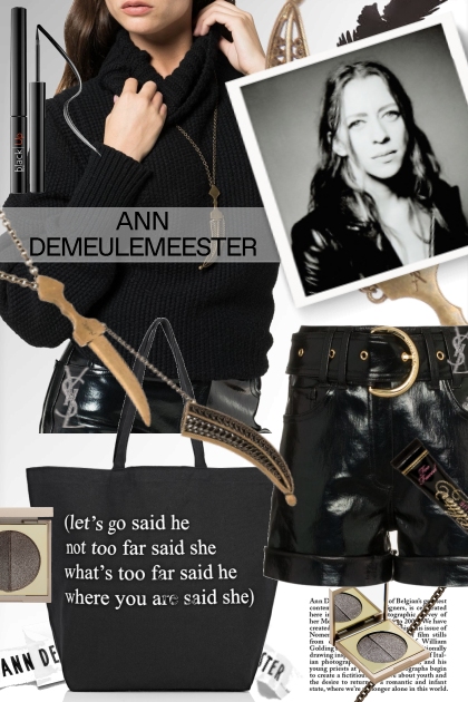 Shorts and Daggers: Ann Demeulemeester- Modekombination