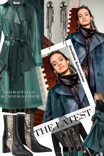 Techno Transparency Raincoat- Fashion set