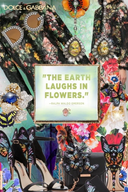 The Earth Laughs In Flowers- Fashion set