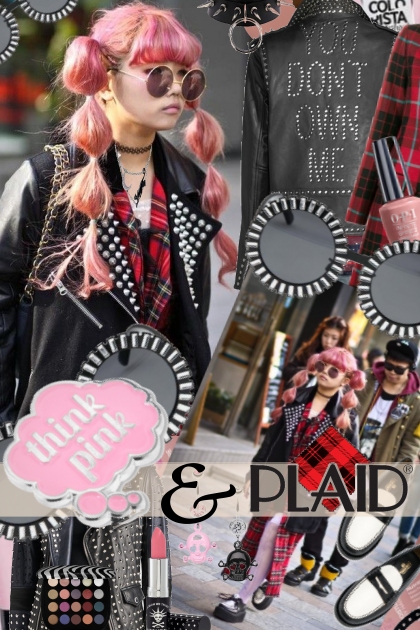 Think Pink and Plaid- Combinazione di moda