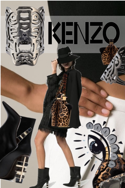Kenzo Big Tiger Ring- Модное сочетание