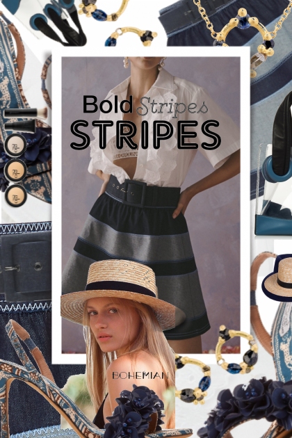 Bold Stripes- combinação de moda