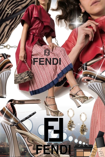 Fendi Sculptural Sandals- Модное сочетание