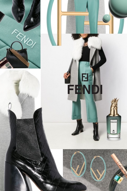 How to Wear Fendi Cropped Suit Trousers- Модное сочетание