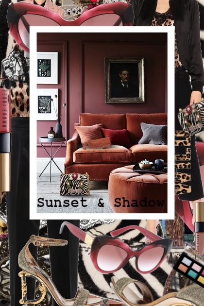 Sunset and Shadow, Leopard and Rust- Fashion set