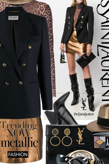 YSL Copper, Leopard and Zebra Top Trends- Fashion set
