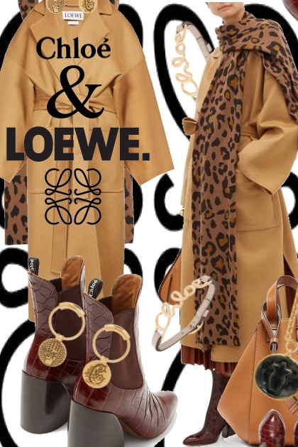 Chloe and Loewe Oversized Scarf Trend Fall 2019- Модное сочетание