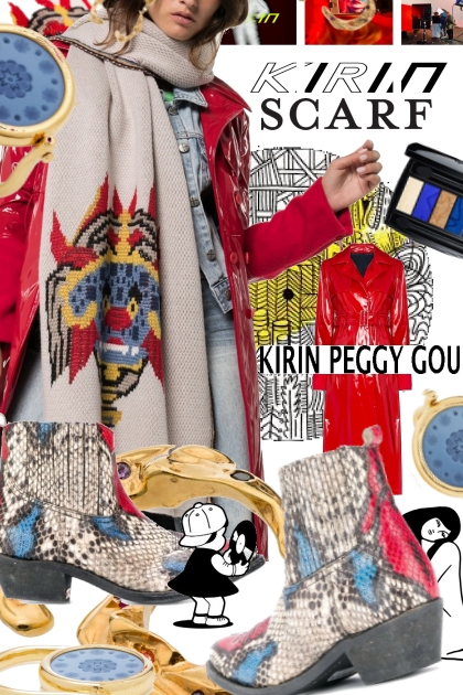 Kirin Peggy Gou Oversized Scarf Trend- Combinaciónde moda