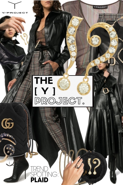 Y/PROJECT Dare to Mix Plaid and Mesh Fall Trends- Fashion set