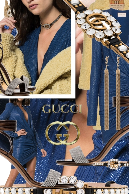 How to Wear a Gucci Crystal and Leather GG Choker- Modna kombinacija