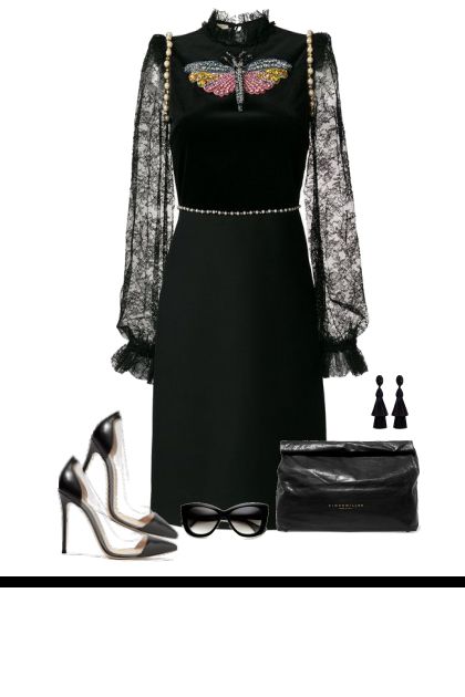 Monochrome All Black- Модное сочетание