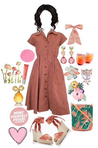 Pink Vintage- Combinazione di moda