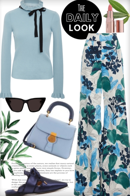 The Daily Look ~ Blues- combinação de moda