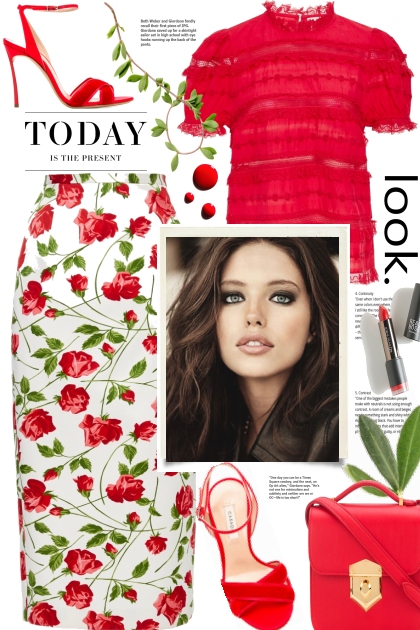 The Daily Look~Red- Fashion set