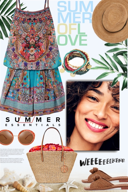 Summer of Love~Essentials- combinação de moda