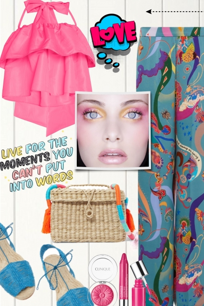 The Daily Look~Hot Pink & Turquoise - Fashion set