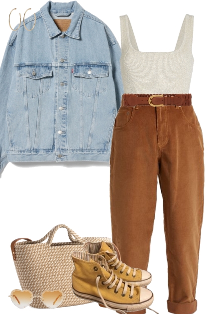 thrift store outfit- Combinaciónde moda