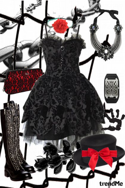 Black roses- Fashion set