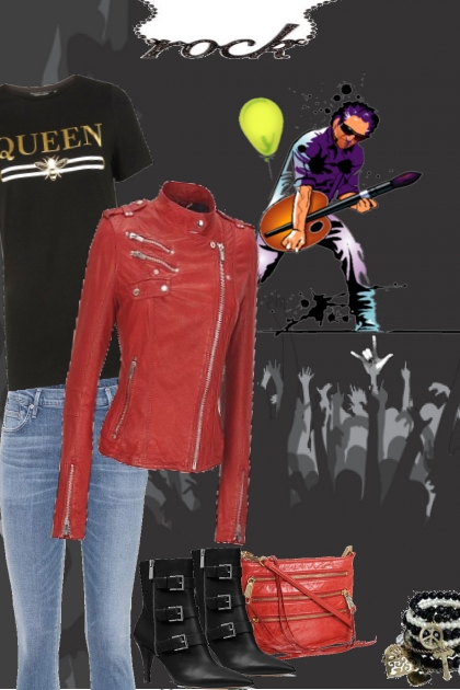 Mari's outfit ~ rock concert.- Fashion set