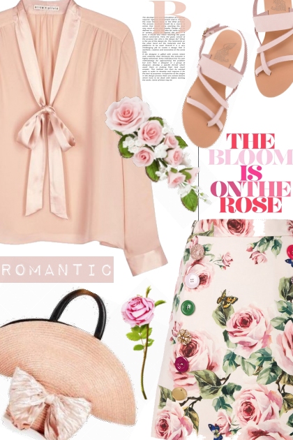 ❤️Pink roses are blooming- Fashion set