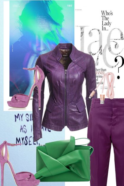 Purple & Green- Combinaciónde moda