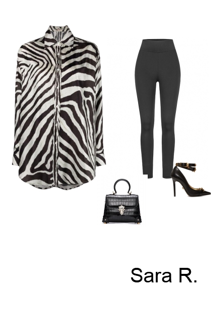 Zebra- Combinazione di moda