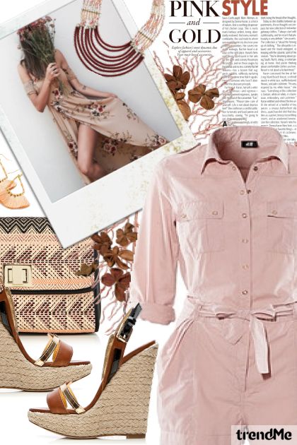 Pink & Gold- Modna kombinacija
