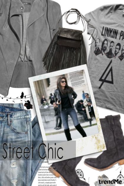 Street Chic- Combinaciónde moda