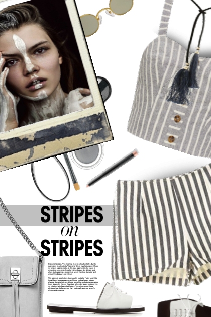 Stripes on Stripes- コーディネート