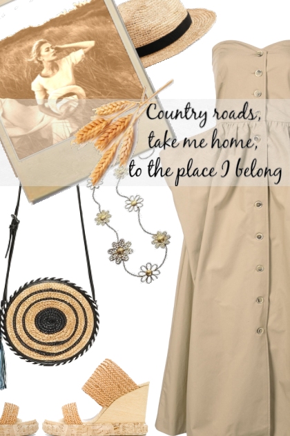 Country roads- Combinazione di moda